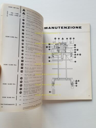 Alfa Romeo furgone F12 1967 manuale uso manutenzione libretto originale