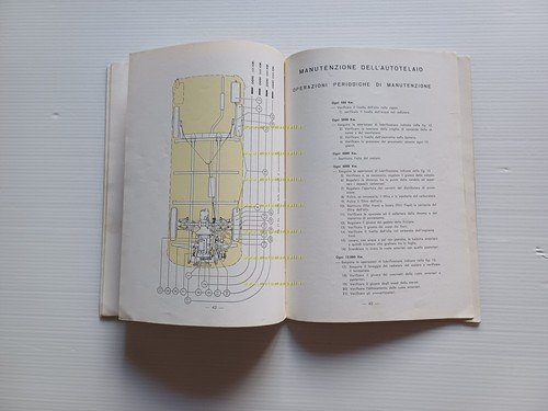 Alfa Romeo furgone Romeo 2° Benzina 1962 manuale uso manutenzione …