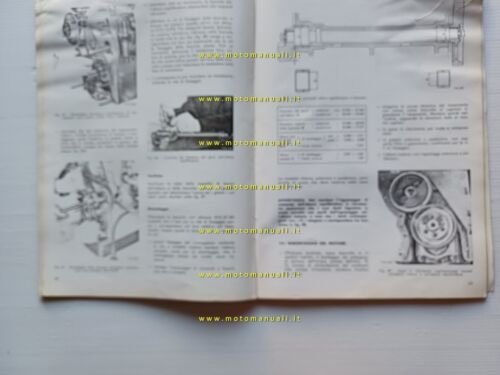 Alfa Romeo furgone Romeo Autotutto manuale officina MOTORE Diesel 1957 …