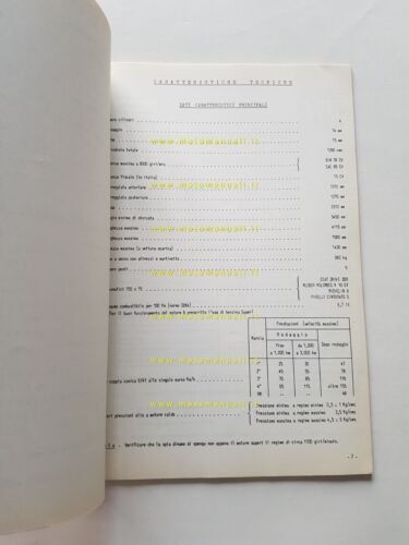 Alfa Romeo Giulia 1300 1967 manuale officina caratteristiche tecniche originale
