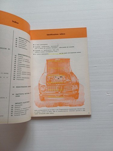 Alfa Romeo Giulia 1300 1967 manuale uso manutenzione libretto originale