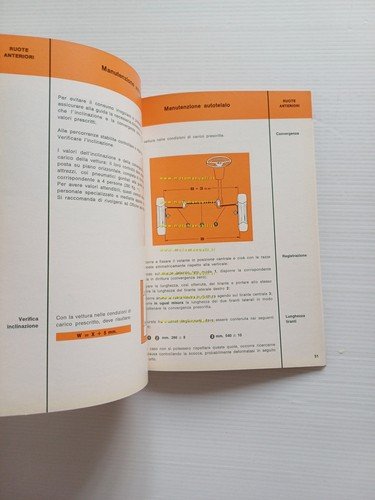 Alfa Romeo Giulia 1300 1967 manuale uso manutenzione libretto originale