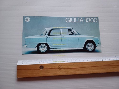 Alfa Romeo Giulia 1300 anni 60 depliant italiano originale