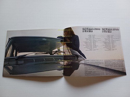 Alfa Romeo Giulia 1300 Super - 1600 Super 1971 depliant …