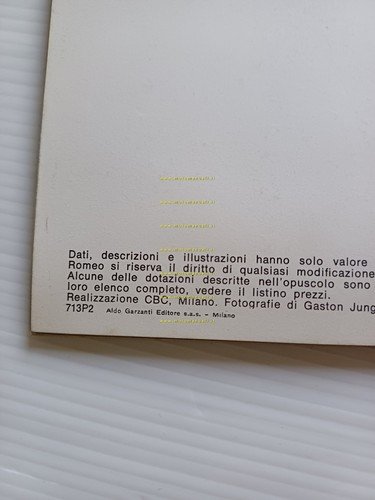 Alfa Romeo Giulia 1300 Super - 1600 Super 1971 depliant …