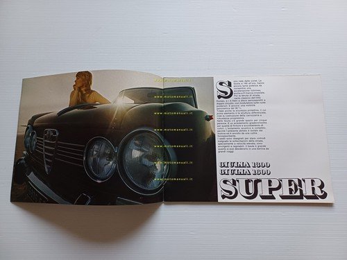 Alfa Romeo Giulia 1300 Super - 1600 Super 1971 depliant …