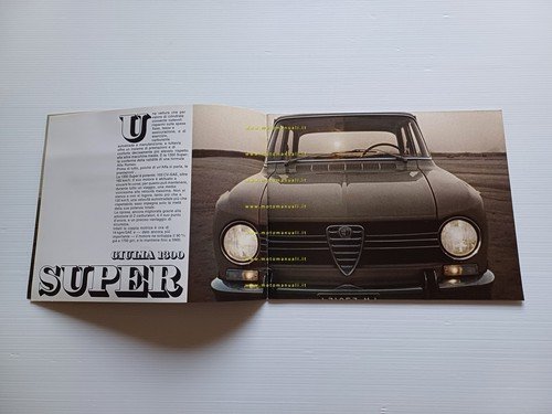 Alfa Romeo Giulia 1300 Super - 1600 Super 1971 depliant …