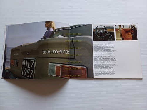 Alfa Romeo Giulia 1300 Super - 1600 Super 1971 depliant …