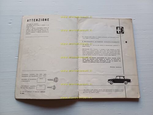 Alfa Romeo Giulia 1300 ti 1970 manuale uso manutenzione libretto …