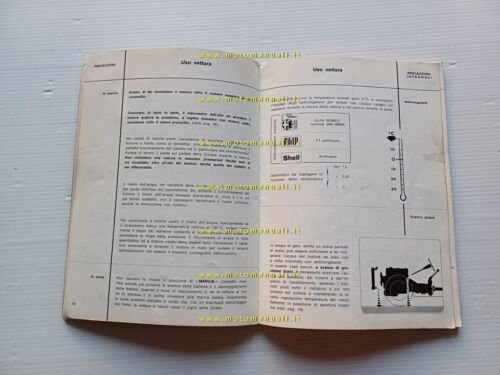 Alfa Romeo Giulia 1300 ti 1970 manuale uso manutenzione libretto …