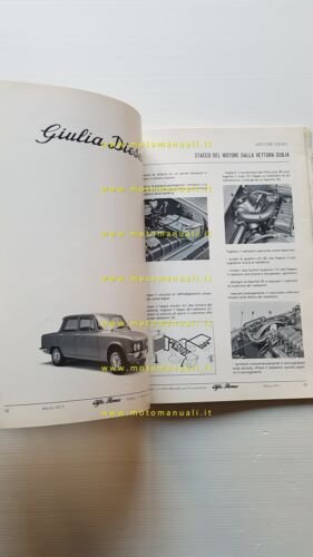 Alfa Romeo Giulia Diesel- A11-12 - F11-12 1977 manuale officina …