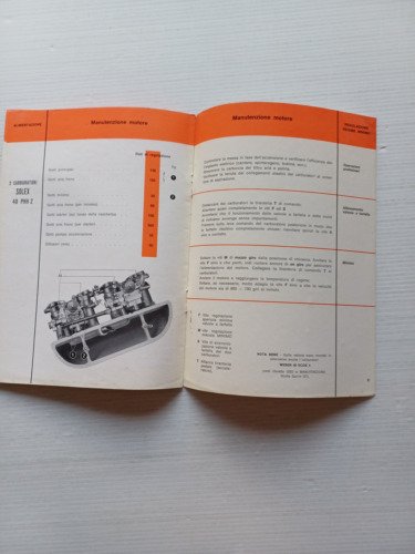 Alfa Romeo Giulia GTC 1965 ALLEGATO manuale uso originale