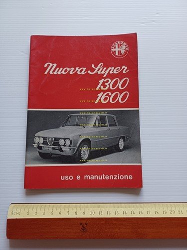 Alfa Romeo Giulia Nuova Super 1976 manuale uso manutenzione libretto …