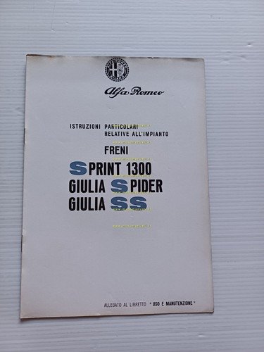 Alfa Romeo Giulia Spider - SS - Sprint 1300 1964 …