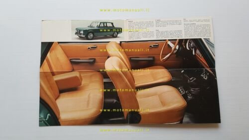 Alfa Romeo Giulia Super 1.3 - 1.6 1972 depliant italiano …