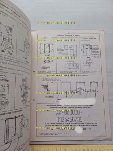 Alfa Romeo Giulia Super 105.26 1964 agg. 4.69 scheda omologazione …