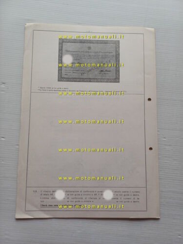 Alfa Romeo Giulia Super 105.26 1964 agg. 4.69 scheda omologazione …