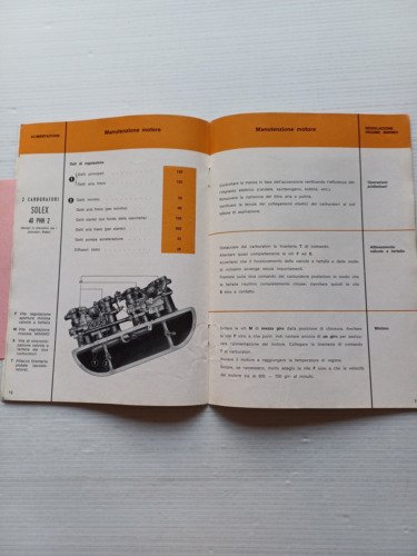 Alfa Romeo Giulia Super 1966 ALLEGATO manuale uso originale