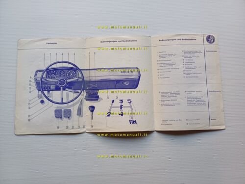 Alfa Romeo Giulia TI 1966 AGGIORNAMENTO originale testo TEDESCO
