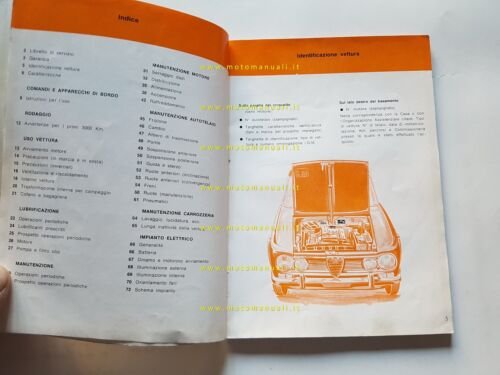 Alfa Romeo Giulia TI 1966 manuale uso manutenzione libretto istruzioni …