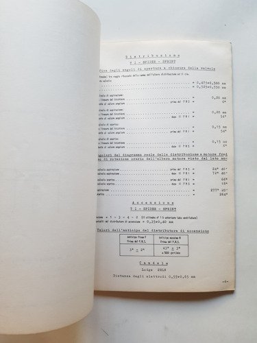 Alfa Romeo Giulia ti Spider Sprint '69 manuale officina caratteristiche …