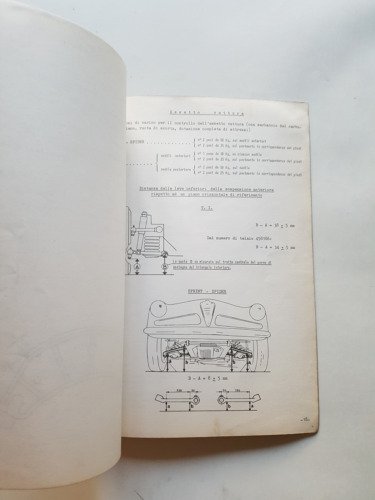 Alfa Romeo Giulia ti Spider Sprint '69 manuale officina caratteristiche …