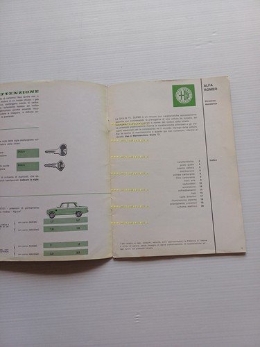 Alfa Romeo Giulia TI Super 1964 manuale uso manutenzione libretto …