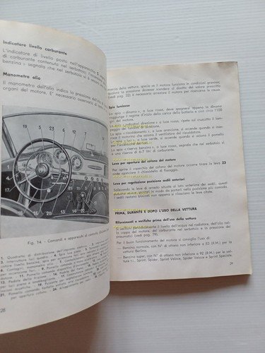 Alfa Romeo Giulietta- Sprint -Spider- SS 1959 manuale uso manutenzione …