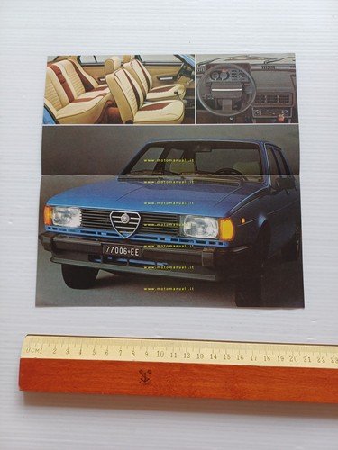 Alfa Romeo Giulietta 1.3 - 1.6 1977 depliant originale italiano