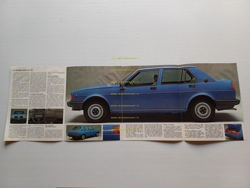 Alfa Romeo Giulietta 1.3 - 1.6 1977 depliant originale italiano