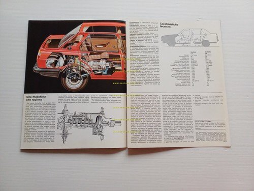 Alfa Romeo Giulietta 1.3 - 1.6 1978 depliant originale italiano