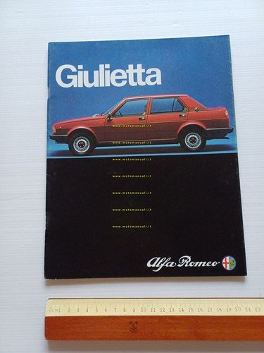 Alfa Romeo Giulietta 1.3 - 1.6 1980 depliant italiano originale
