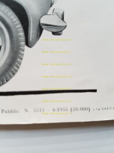 Alfa Romeo Giulietta 1300 Berlina 1955 depliant originale italiano