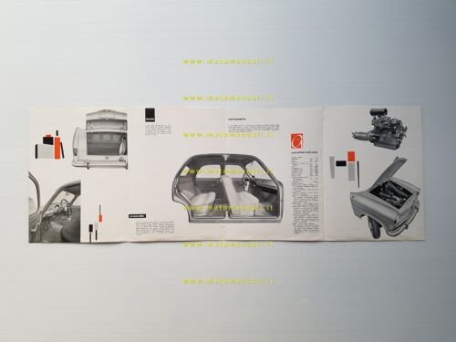 Alfa Romeo Giulietta 1300 Berlina 1955 depliant originale italiano