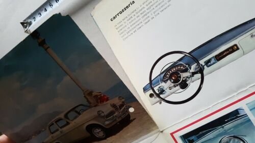 Alfa Romeo Giulietta 1300 TI 1958 depliant originale auto brochure