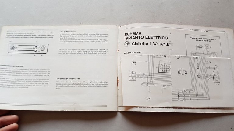 Alfa Romeo Giulietta 1979 manuale uso originale owner's manual