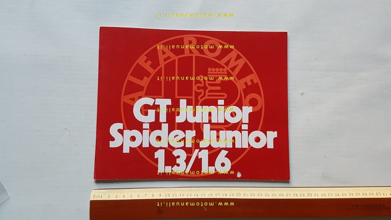 Alfa Romeo GT - Spider Junior 1972 depliant originale italiano