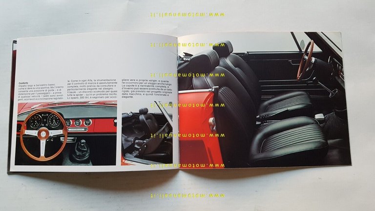 Alfa Romeo GT - Spider Junior 1972 depliant originale italiano
