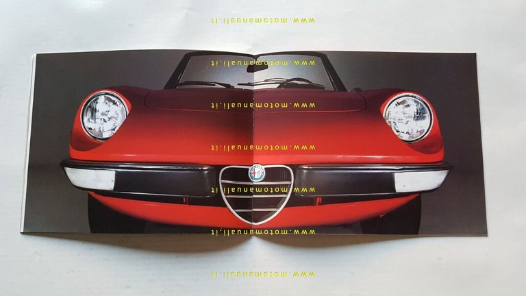 Alfa Romeo GT - Spider Junior 1972 depliant originale italiano