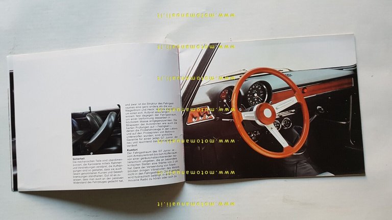 Alfa Romeo GT - Spider Junior 1973 depliant originale TEDESCO …
