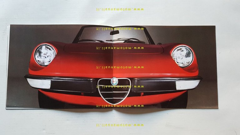 Alfa Romeo GT - Spider Junior 1973 depliant originale TEDESCO …
