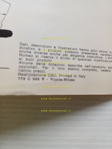 Alfa Romeo GT 1.6 - GTV 2.0 depliant italiano originale