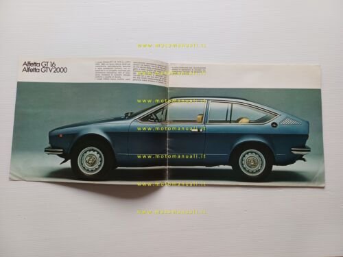 Alfa Romeo GT 1.6 - GTV 2.0 depliant italiano originale