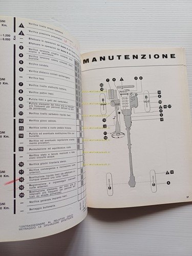 Alfa Romeo GT 1300 Junior 1966 manuale uso manutenzione libretto …