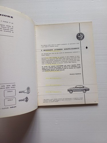 Alfa Romeo GT 1300 Junior 1968 manuale uso manutenzione libretto …