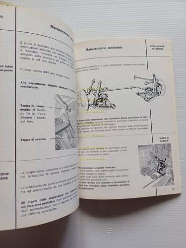 Alfa Romeo GT 1300 Junior 1968 manuale uso manutenzione libretto …