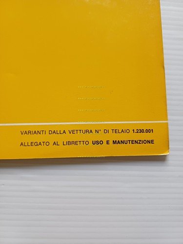Alfa Romeo GT 1300 Junior 1969 ALLEGATO manuale uso originale