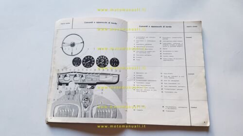 Alfa Romeo GT Junior 1300 1966 manuale uso manutenzione libretto …