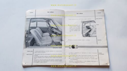 Alfa Romeo GT Junior 1300 1966 manuale uso manutenzione libretto …