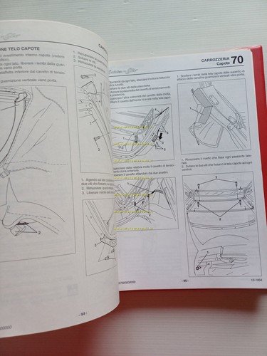 Alfa Romeo GTV - Spider 1994-96 manuale officina Carrozzeria - …